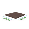 Резиновое покрытие тиров 1000x1000x8мм