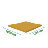 Резиновое покрытие тиров 1000x1000x8мм