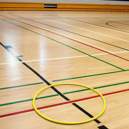 Обруч пластиковый 60см яркие расцветки